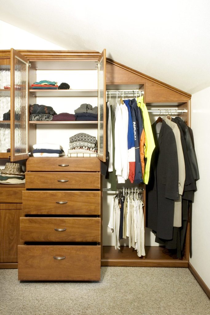 Walk in closet, custom closet, small space experts, SmartSpaces.com
