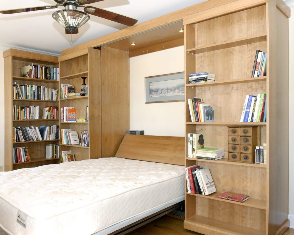 Murphy Bed Library Bed Guest Bed Solution Hidden