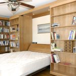 Murphy Bed Library Bed - Guest Bed Solution - SmartSpaces.com - Hidden Bed Open