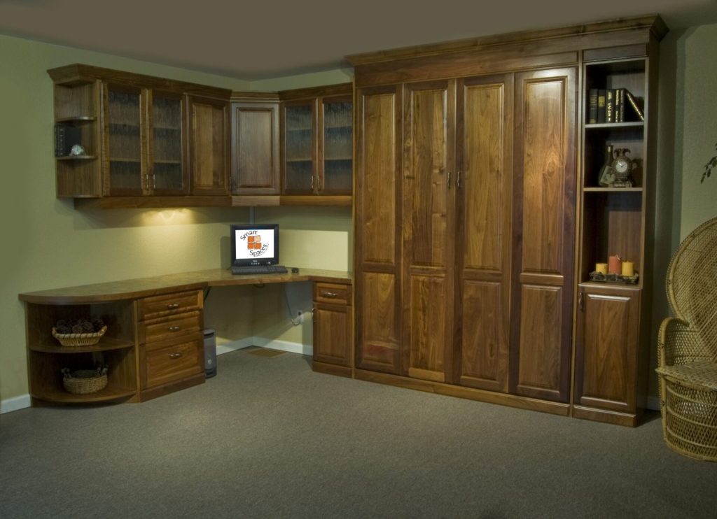 Murphy Bed Office Turned Guest Bedroom - Guest Bed Solution - SmartSpaces.com - Hidden Bed