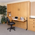 Murphy Bed with Studio Desk, Cabinets, Drawers, Fold-down Desk