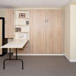 Murphy Wall Bed with Cabinet, Drawers, Fold-Down Table--perfect for craft room