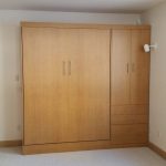 Murphy Bed with Closet Cabinet, Drawers