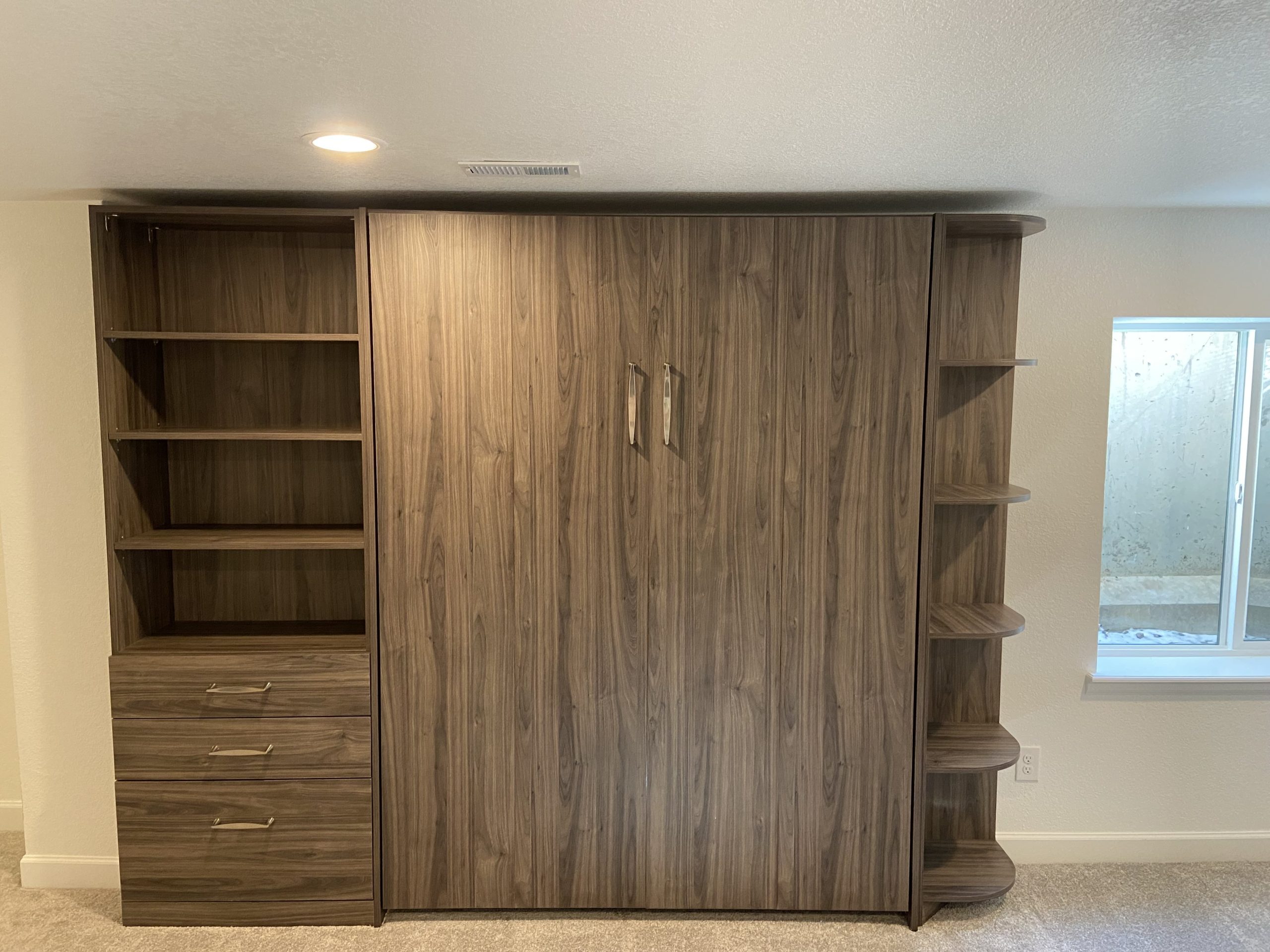 Canadian-Queen-Murphy-Bed-with-cabinets-basement-min