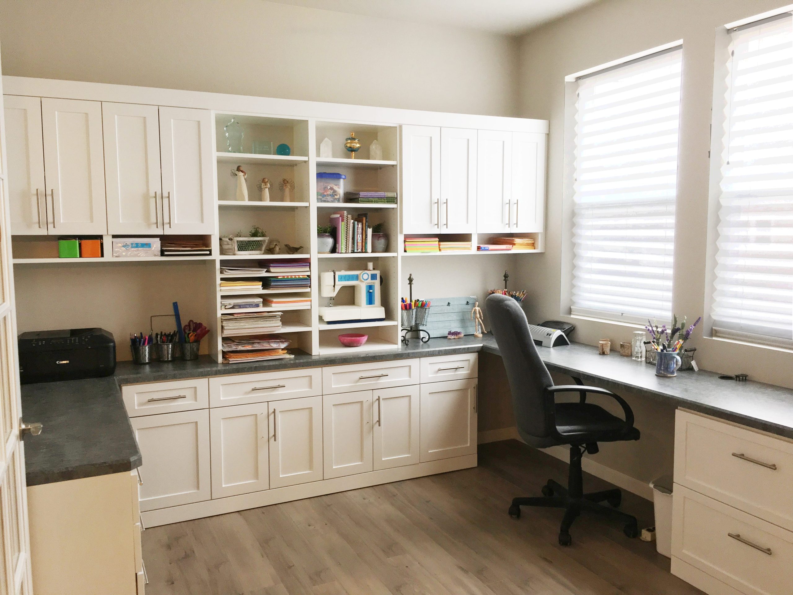 Craft Room & Office With a Murphy Bed - Salvaged Living